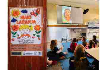 Campo Bonito - CMEIs recebem ações de conscientização do Maio Laranja